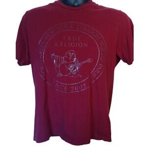 True Religion T Shirt Red Mens Small